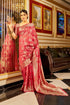 Vasthrlay Women's Organza Designer Unstitched Saree