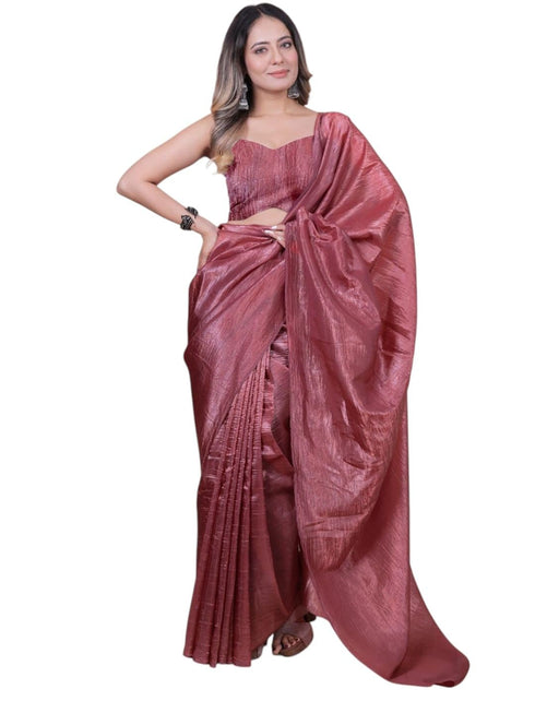 Vasthrlay Lavender Unstitched Saree