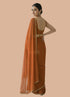 Vasthrlay Orange Decorative Unstitched Saree