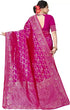 Vasthrlay Red Banarasi Traditional Unstitched Saree
