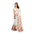 Vasthrlay White Unstitched Saree