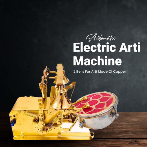 PINGEX Fully Automatic Electric Arti Machine Nagara For Home Temple