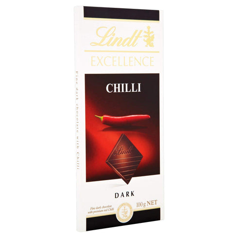 Lindt Excellence Chilli Dark Chocolate 100 Gm Pack