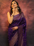 Vasthrlay Purple Kanjivaram Saree