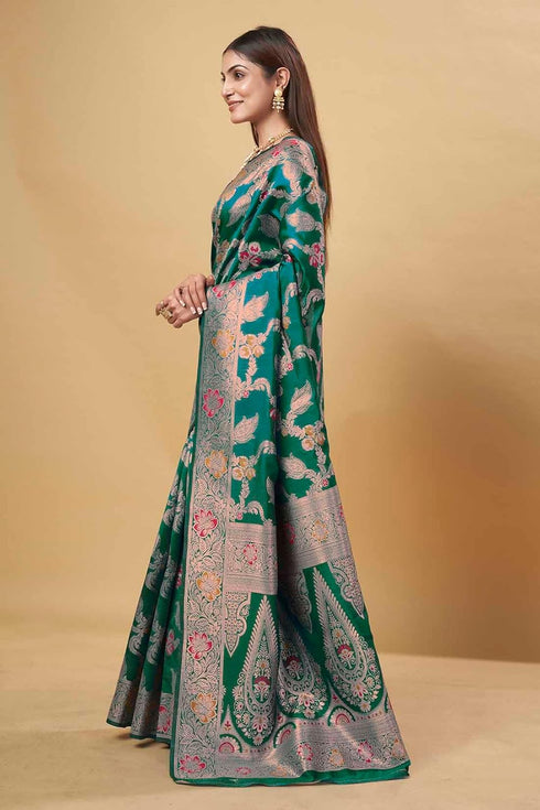 Vsathrlay Kanjivaram Banarasi Festival Wedding Ethnic Wear