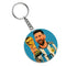 Acrylic Cricket And Football Theme Keychain For Car And Bike