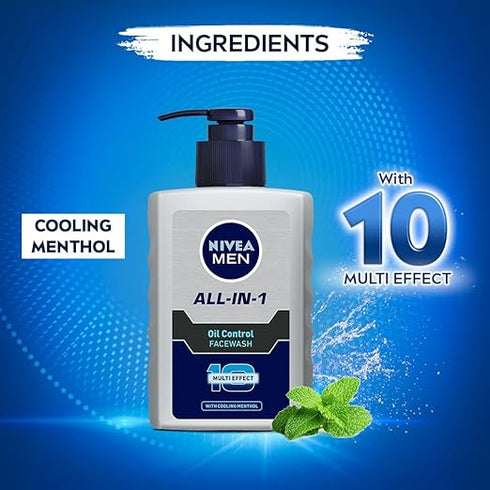 Nivea Men's Face Wash Oil Control 10X Vitamin C