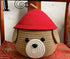 Multi-Purpose Cute Jute Basket with Lid Storage Baskets