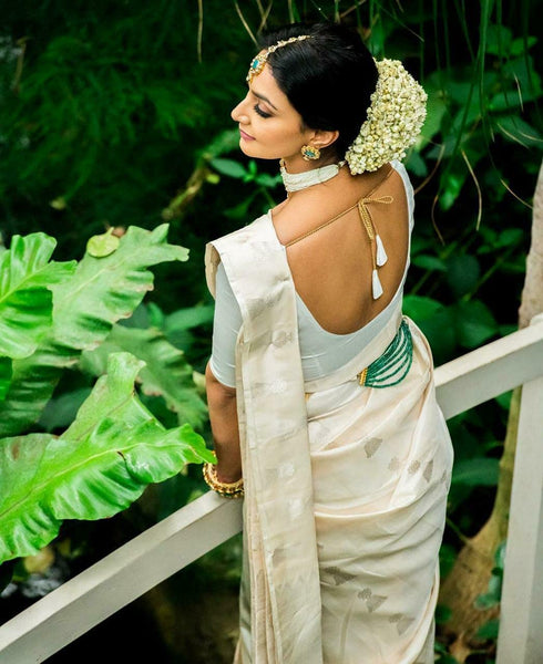 Vasthrlay White Saree