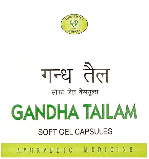 Avn Ayurveda Gandha Tailam Soft Gel Capsules