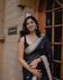 Vasthrlay Black Kanjivaram Saree