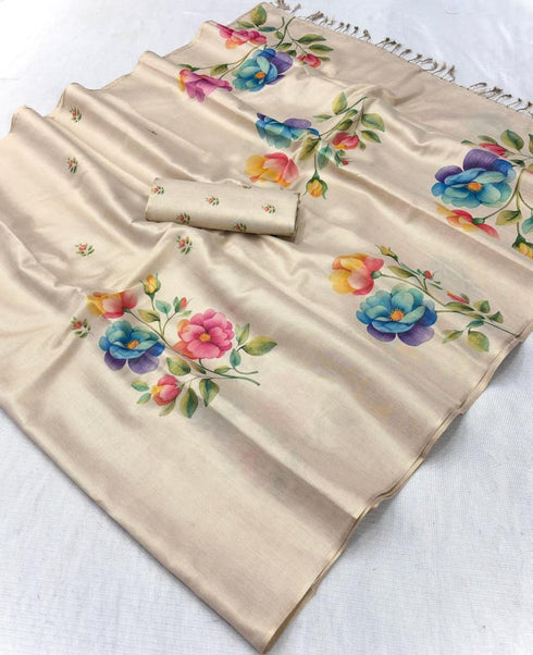 Vasthrlay Tussar Silk Saree