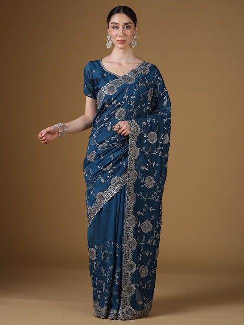 Vasthrlay Embroidered Unstitched Designer If Ethnic Wear