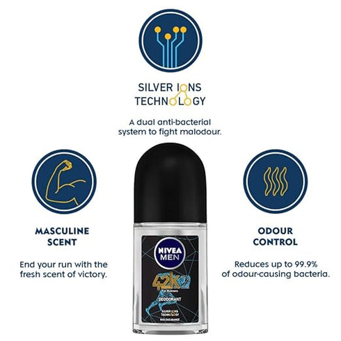 Nivea Men'S Deodorant Roll On 42K