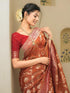Vasthrlay Purple Kanjivaram Wedding Saree