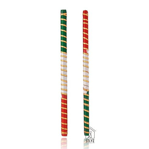 STLYZ Wooden Dandiya Sticks for Dance 15 inch