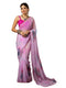 Vasthrlay Georgette Printed Unstitched Maroon Saree