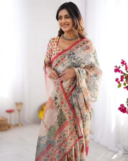 Vasthrlay Premium Banarasi Tropical Unstitched