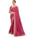 Vasthrlay Georgette Embroidery Unstitched Dark Green Saree
