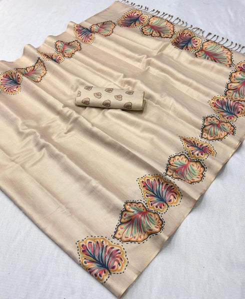 Vasthrlay Tussar Silk Saree