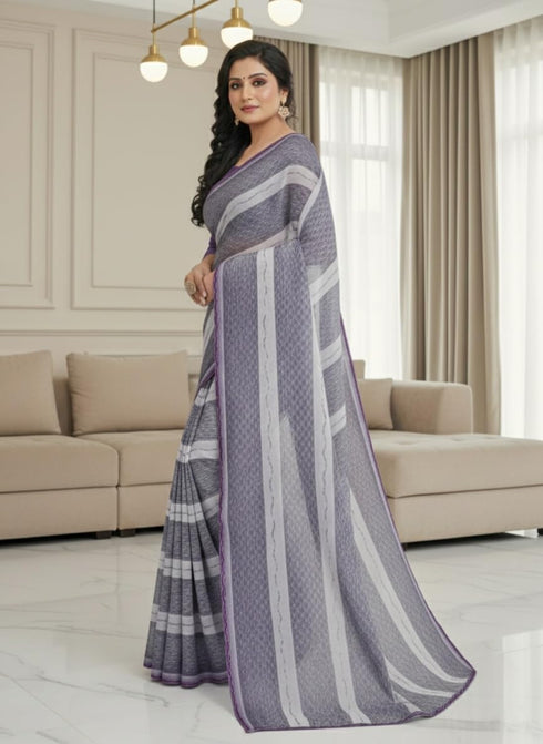 Vasthrlay Georgette Traditional Az Ys Pehenva Brown Rr Ethnic Wear