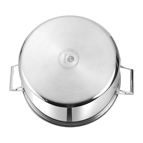 Healux 30 cm Tiana Triply Biryani Pot with Glass lid -12 L