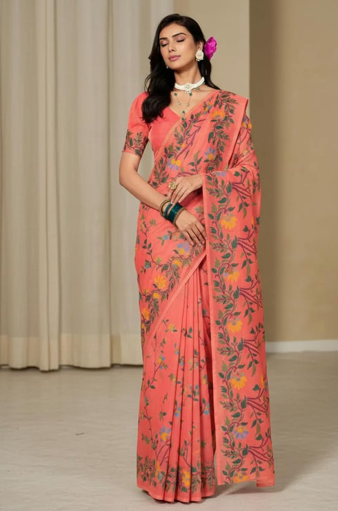 Vasthrlay Printed Kalamkari Matcching Unstitched