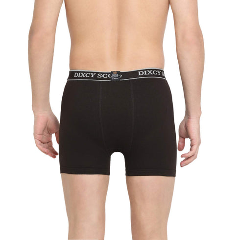 Dixcy Scott Men's Cotton Trunk Slim Solid Trunks (Pack of 3)