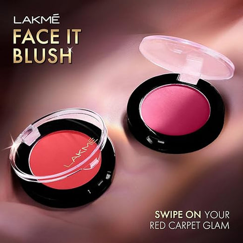 Lakme Face It Blush Flushed Pink B2