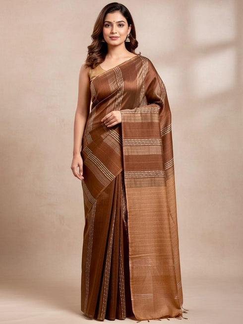 Vasthrlay Black Bhagalpuri Saree
