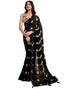 Vasthrlay Georgette Bandhani Unstitched Green Saree