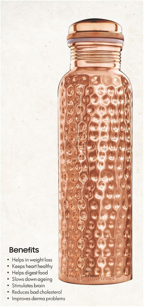 Copper Water Bottle 600ml
