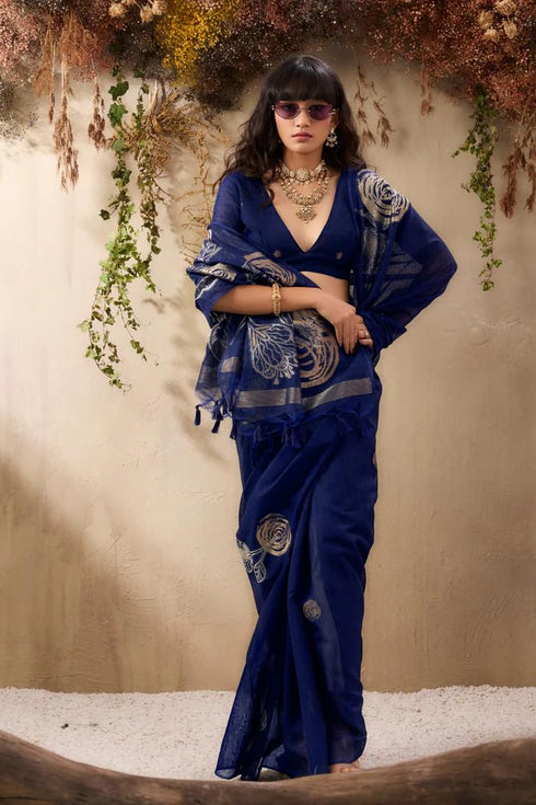 Vasthrlay Handloom Unstitched Saree