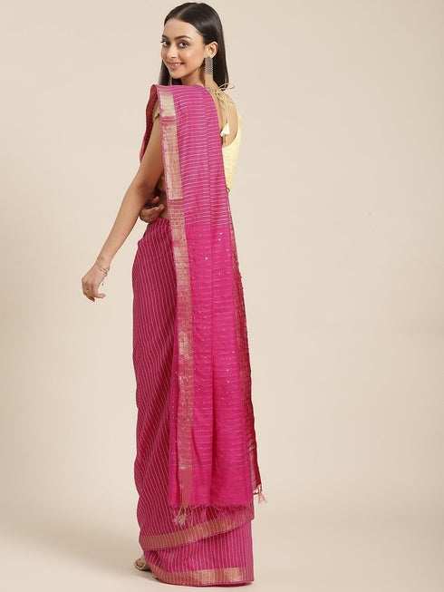 Vasthrlay Bhagalpuri Unstitched Saree