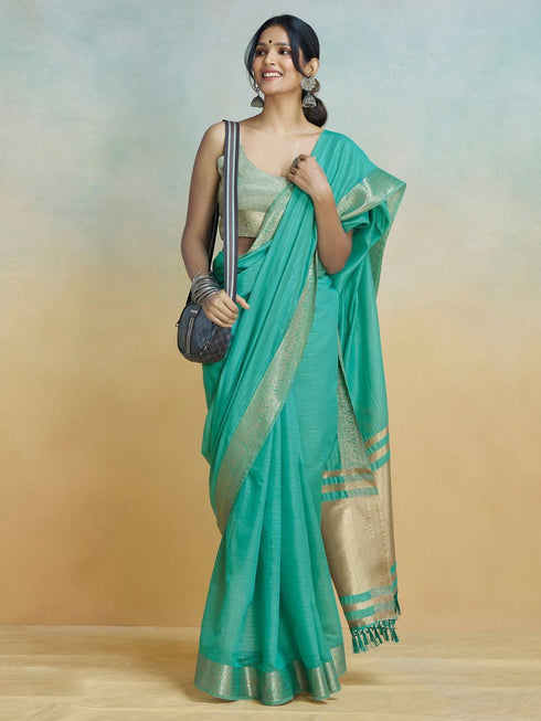Vasthrlay Women's Cotton Unstitched Skin Friendly Saree