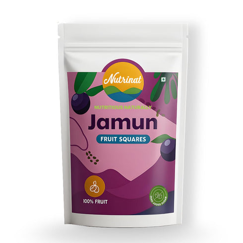 Nutrinat Jamun Fruit Squares | Dried Jamun Bites
