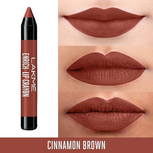 Lakme Enrich Lip Crayon | Cinnamon Brown