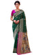 Vasthrlay Banarasi Weaving Unstitched Navy Blue Saree