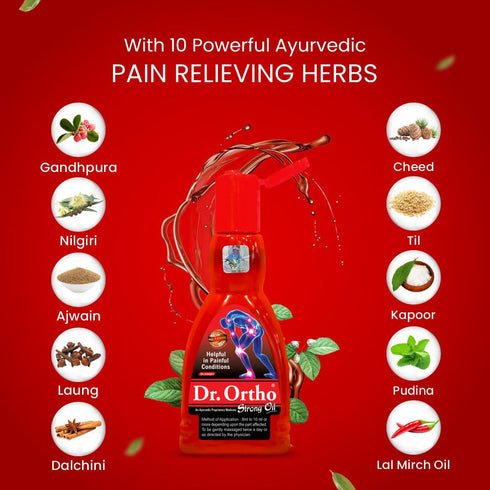 Dr.Ortho Ayurvedic Strong Oil 120Ml - For Joints Pain