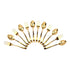 ROSTON Cutlery Set | Stainless Steel Gold Premium Spoon Set Luxury Dinning Tabelware