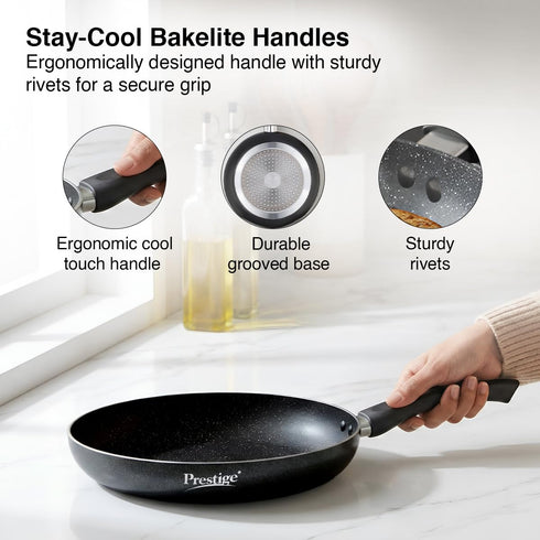 Prestige Non-Stick Omega Deluxe Granite Fry Pan