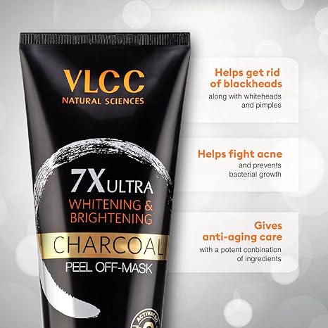 VLCC 7X Ultra Whitening Charcoal Peel-Off Mask