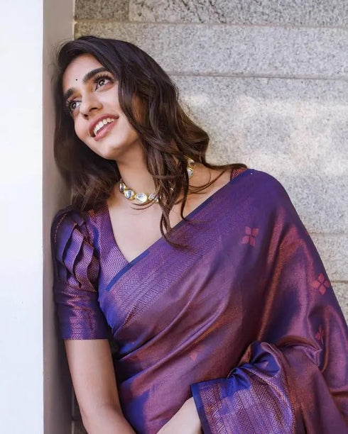 Vasthrlay Kanjivaram Traditional Unstitched Saree