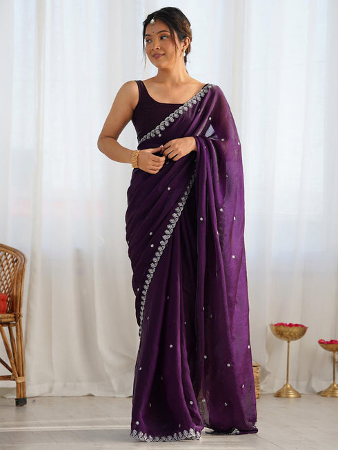 Vasthrlay Metallic Unstitched Designer Rt Ethnic Wear