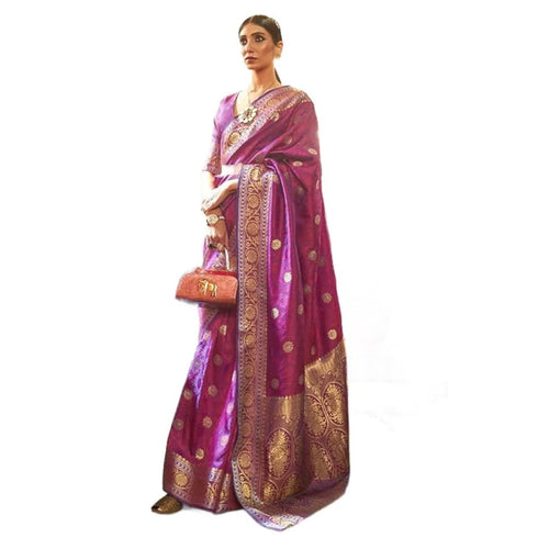 Vasthrlay Kanjivaram Unstitched Occasions Luxurious Saree