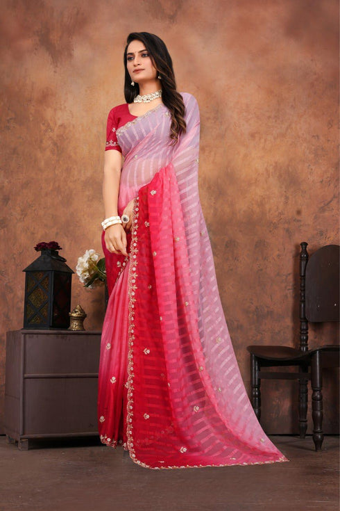Vasthrlay Designer Embroidered Elegant Cutwork