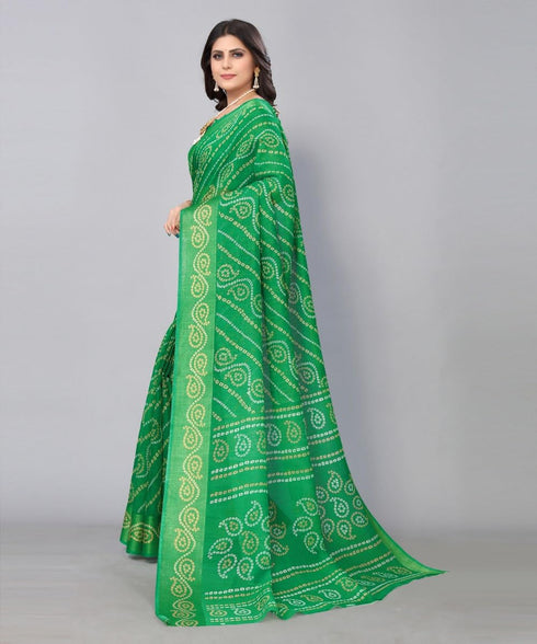 Vasthrlay Printed Yellow Jetpuri Ethnic Wear
