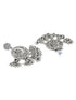 Zaveri Pearls Antique Silver Tone Kundan & Austrian Diamonds Jhumki