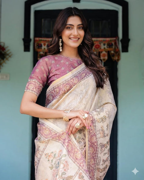 Vasthrlay Printed Handloom Unstitched