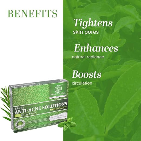Khadi Natural Ayurveda Anti-Acne Solutions Mini Facial Kit